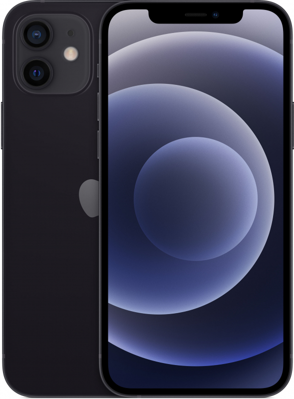 Фото Apple iPhone 12, 128 ГБ, Черный На фото изображено Apple iPhone 12, 128 ГБ, Черный