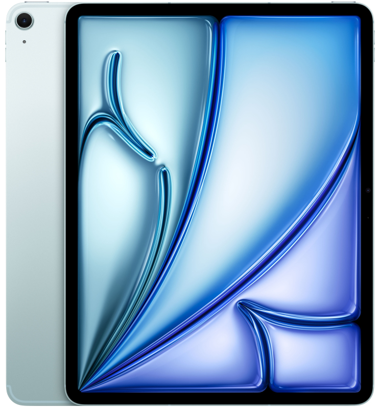 Фото Apple iPad Air M3 (2025) 13” дюймов Wi-Fi + Cellular 256 ГБ, Голубой На фото изображено Apple iPad Air M3 (2025) 13” дюймов Wi-Fi + Cellular 256 ГБ, Голубой