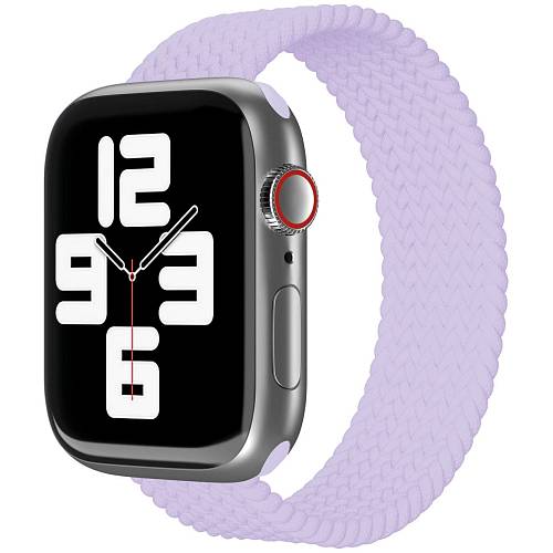 Фото Ремешок нейлоновый плетёный VLP для Apple Watch 42/44/45, L/XL, фиолетовый Фото Ремешок нейлоновый плетёный VLP для Apple Watch 42/44/45, L/XL, фиолетовый