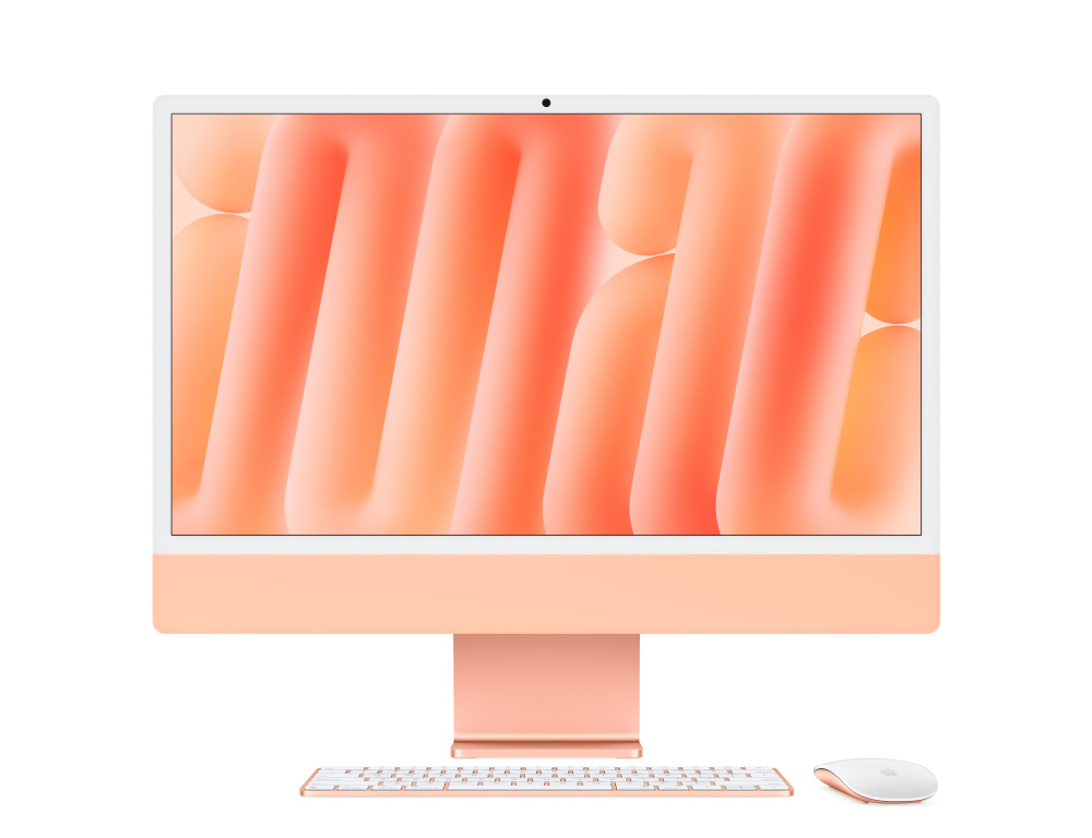 Фото Apple iMac 24" Retina 4,5K, M4 10C / 10C, 16 ГБ, 512 ГБ, Оранжевый Фото Apple iMac 24" Retina 4,5K, M4 10C / 10C, 16 ГБ, 512 ГБ, Оранжевый